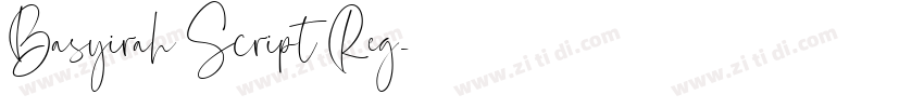 Basyirah Script Reg字体转换